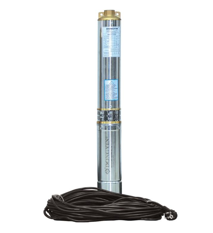 Насос відцентровий свердловинний Dongyin 0,75 кВт Ø 102 мм з кабелем 40 м (777473)