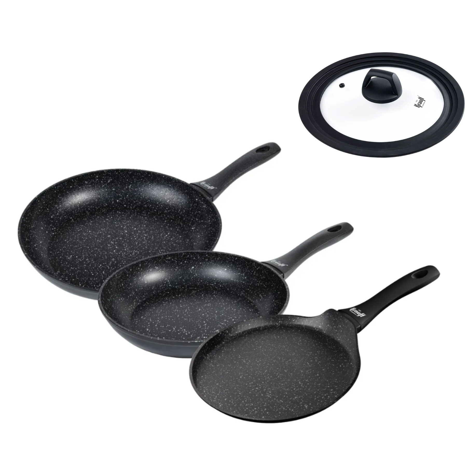 Набор сковородок Krauff Berlin 24/28 см и сковородки для блинов 24 см с кухонной доской (55-333-556) Набор сковородок Krauff Berlin 24/28 см и сковородки для блинов 24 см с кухонной доской (55-333-556)