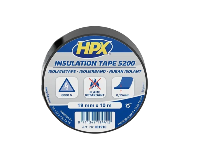 Ізоляційна стрічка ПВХ HPX IB1910 HPX5200 19 ммх10 м (2983440323)