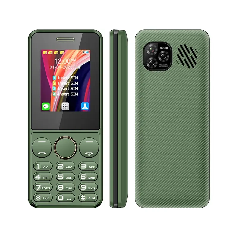 Кнопочный мобильный телефон на 4 сим карты AIEK s-mobile S73 Green (2594951697)