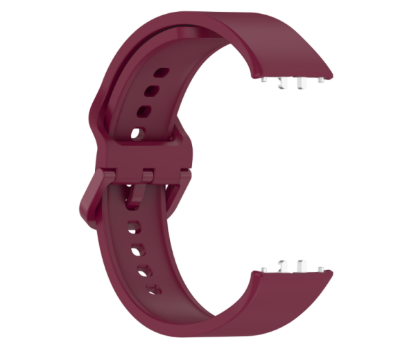 Ремінець Silicone для смарт-годинників Samsung Galaxy Fit 3 Бордовий
