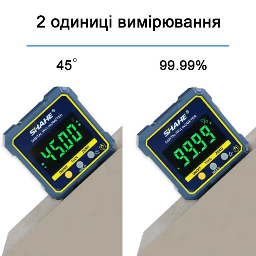 Угломер цифровой Shahe электронный с магнитом (5315-90C) - фото 4