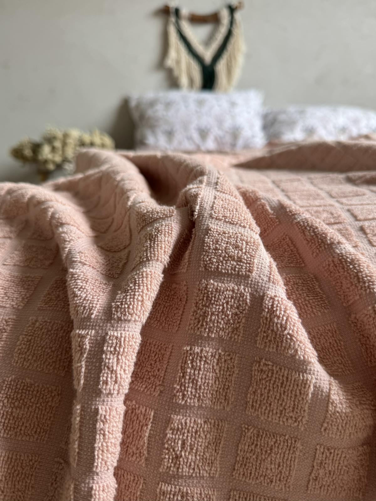 Простыня-покрывала летняя махровая PALERMO 120х200 см Пудровая (18094164) - фото 6 Простыня-покрывала летняя махровая PALERMO 120х200 см Пудровая (18094164) - фото 6