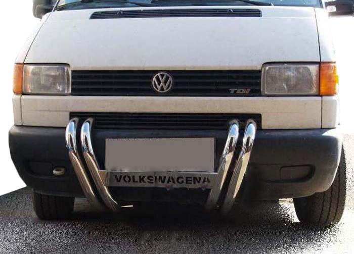 Кенгурятник ST006 CAN для Volkswagen T4 Transporter нержавеющая сталь Хром