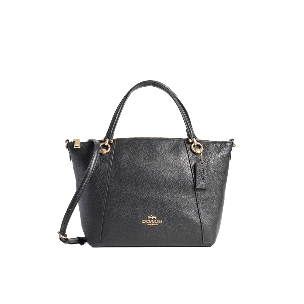 Сумка женская Coach Kacey Satchel Gold/Black (CH35)
