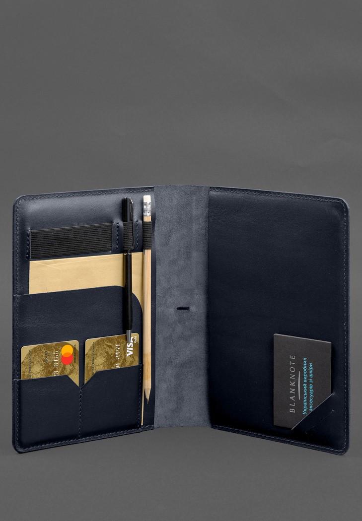 Блокнот шкіряний Софт-бук 9.4 А5 Синій (A-028802) - фото 4 Блокнот шкіряний Софт-бук 9.4 А5 Синій (A-028802) - фото 4