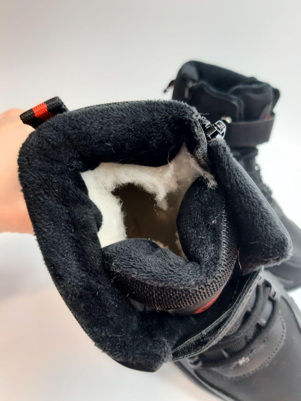 Ботинки зимние Clibee для мальчика р. 34 22,5 см Черный (616 HС black) - фото 4 Ботинки зимние Clibee для мальчика р. 34 22,5 см Черный (616 HС black) - фото 4