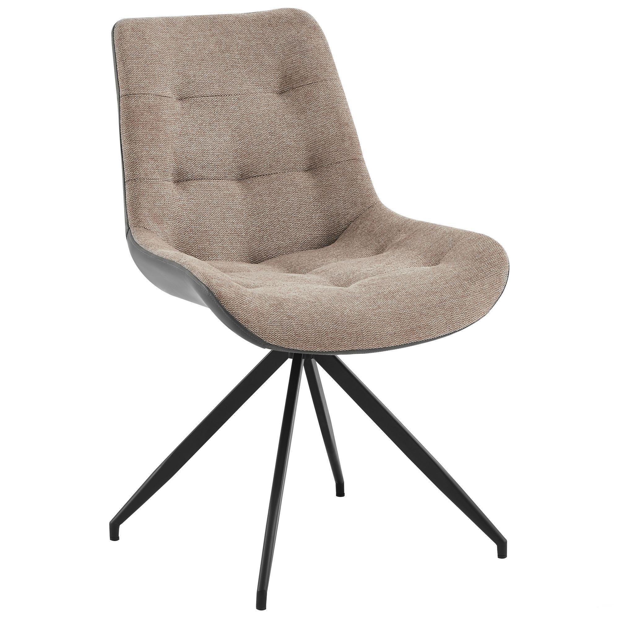 Стілець поворотний AMF Aurora Чорний/Камел (555614) - фото 1 Стілець поворотний AMF Aurora Чорний/Камел (555614) - фото 1