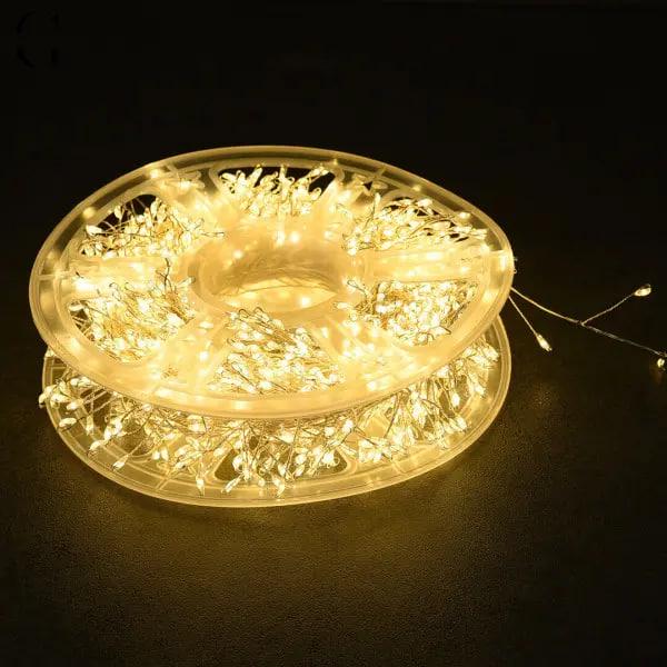 Гірлянда Мішура з пультом 100 м 220В Білий теплий/Срібний дріт (8763452) - фото 2 Гірлянда Мішура з пультом 100 м 220В Білий теплий/Срібний дріт (8763452) - фото 2