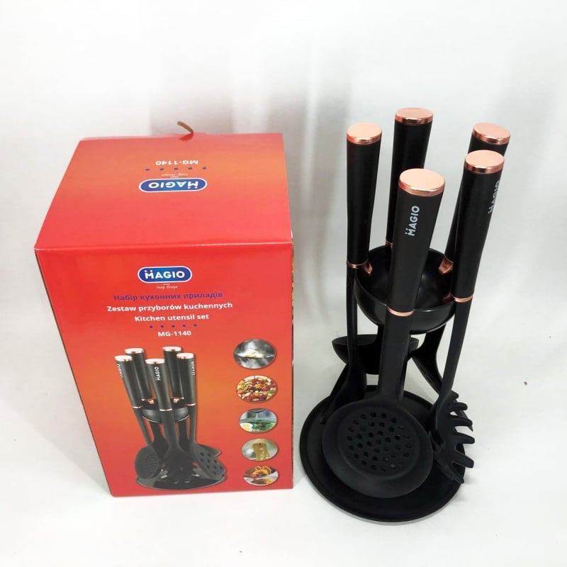 Набір кухонного приладдя Magio MG-1140 (17761611) - фото 11 Набір кухонного приладдя Magio MG-1140 (17761611) - фото 11