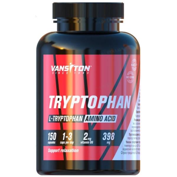 Триптофан для спортсменів Vansiton L-Tryptophan 150 капс. (23505772)