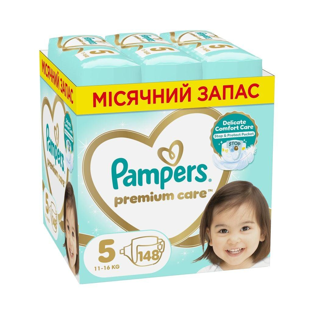 Підгузки дитячі Pampers Premium Care р. 5 11-16 кг 148 шт. (PD262549)