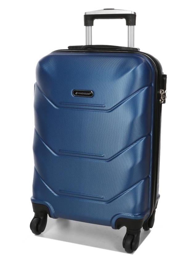 Чемодан маленький под ручную кладь Madisson Snowball 32303 S пластиковый 40 л Темно-синий