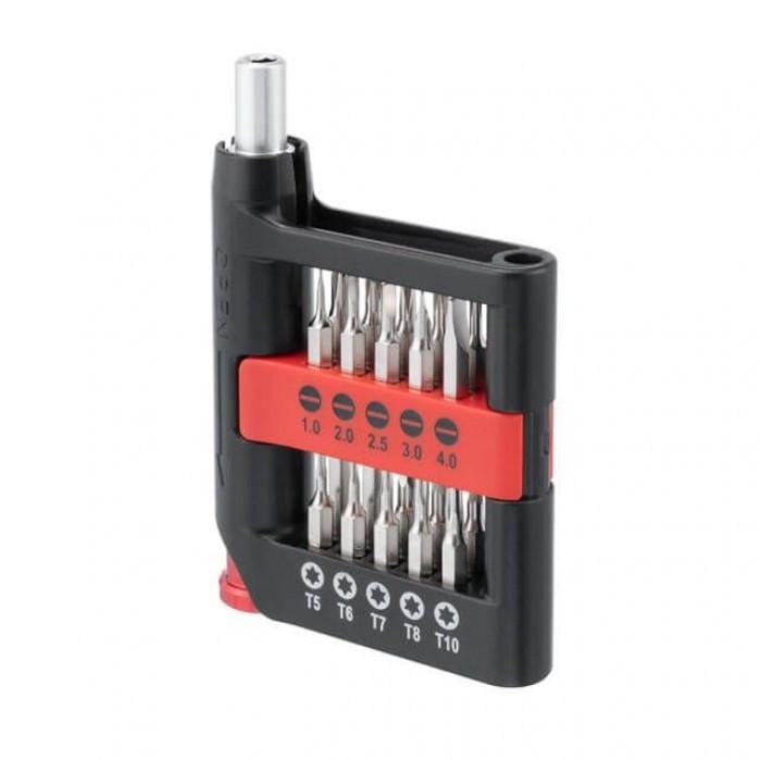 Викрутка прецизійна INTERTOOL VT-3339 Cr-V з комплектом насадок 21 од. (2296322443)