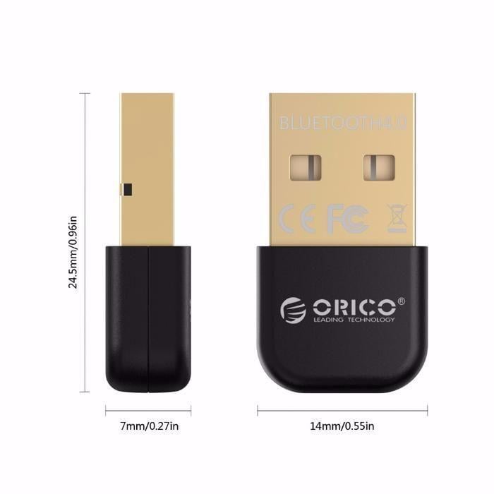 Адаптер USB Orico Bluetooth 4.0 для комп'ютера Чорний (BTA-403-BK) - фото 9