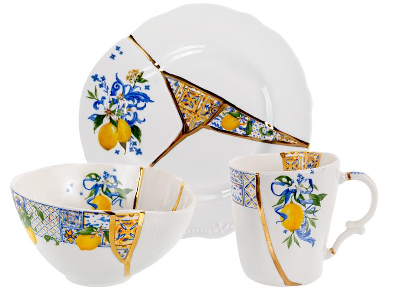 Набір посуду Lefard для сніданку 3 предмети чашка 300 мл тарілка 20 см салатник 11 см (925-070-1)