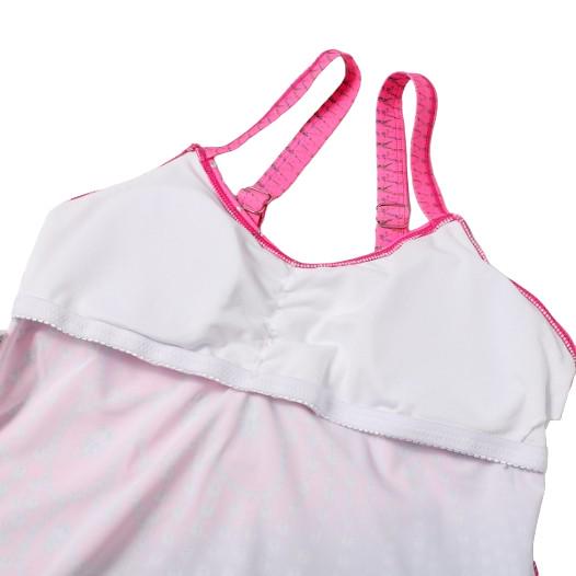 Купальник-платье женское раздельное танкини 3XL Розовый (2212) - фото 4 Купальник-платье женское раздельное танкини 3XL Розовый (2212) - фото 4