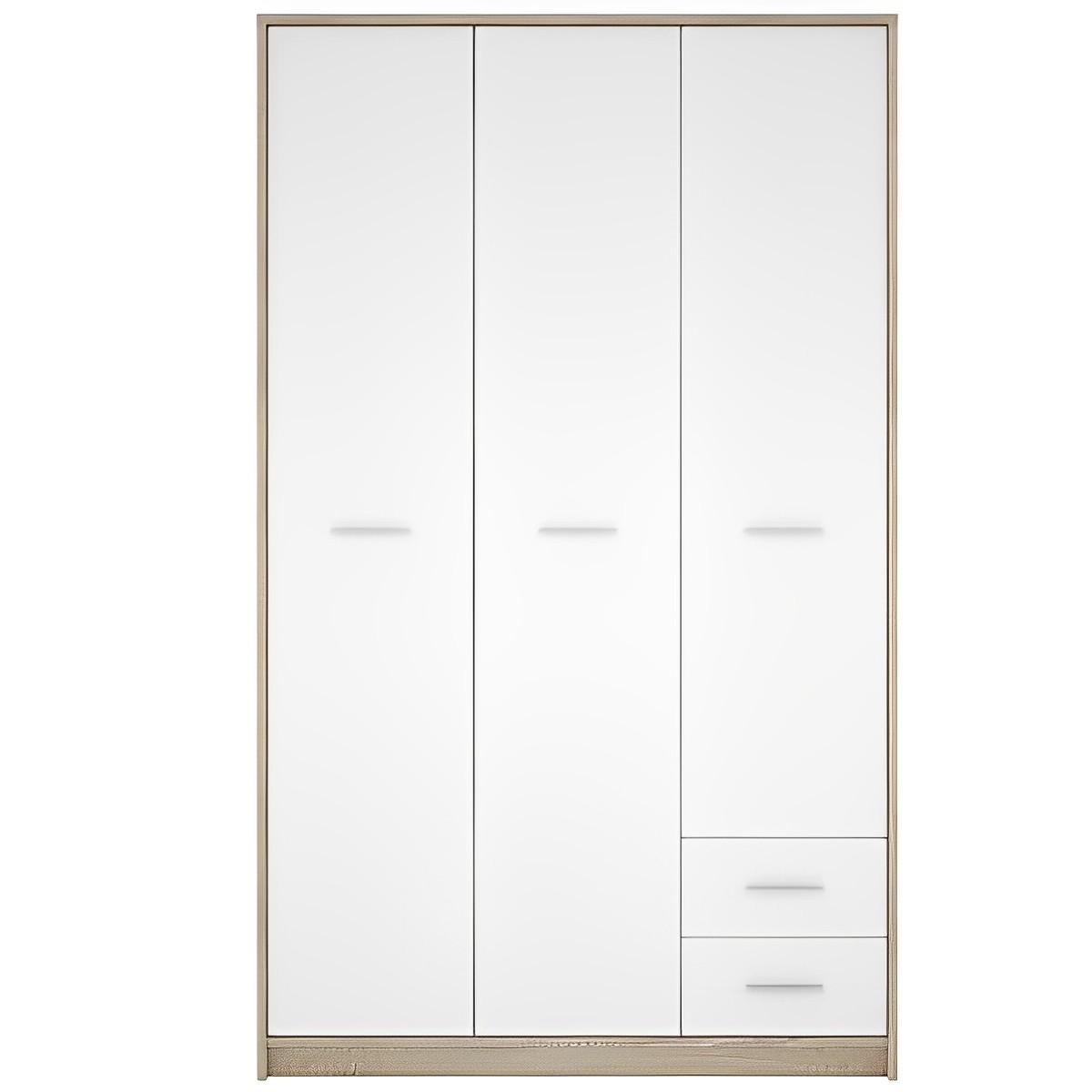 Шкаф трехдверный распашной Gerbor Holding Непо SZF3D2S Дуб сонома/Белый