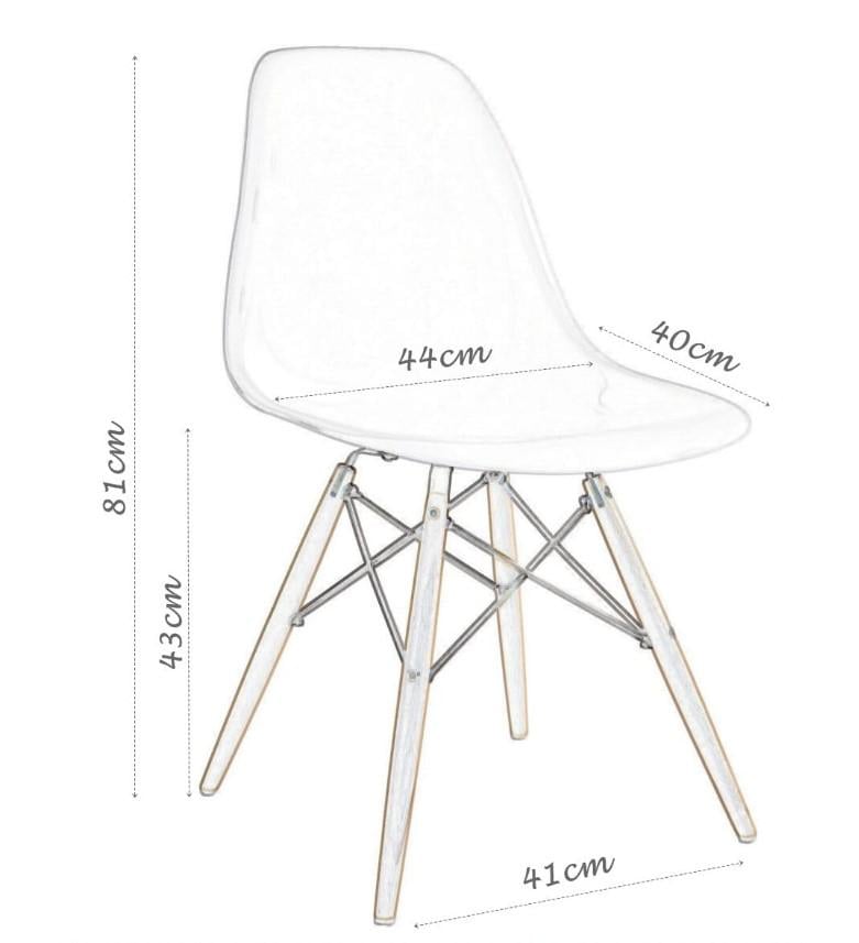 Комплект мебели стол 80 см и 2 стулья Белый - фото 4