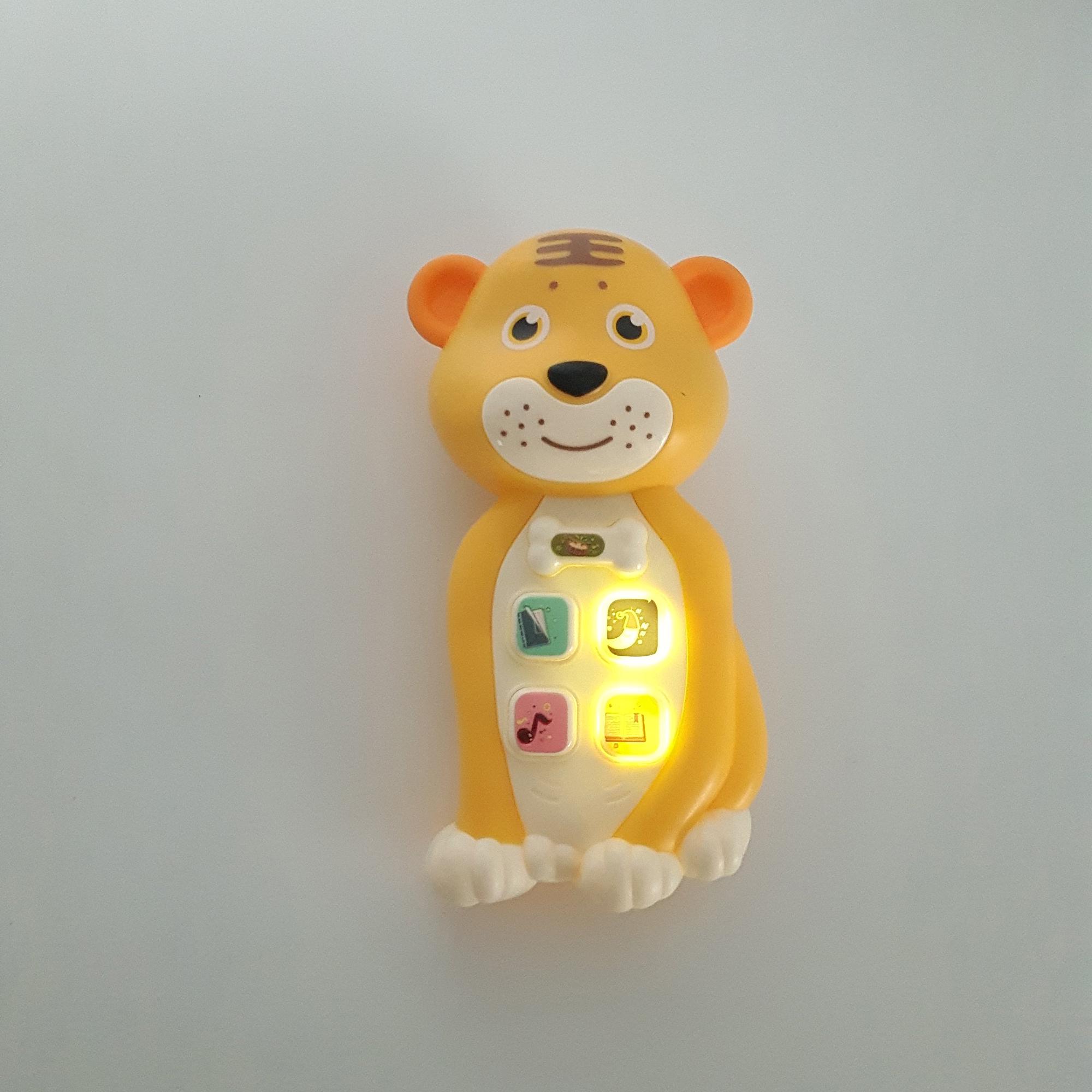 Телефон інтерактивний Тигреня ТК Group 15 см укр. озвучення Жовтий (125257j) - фото 2 Телефон інтерактивний Тигреня ТК Group 15 см укр. озвучення Жовтий (125257j) - фото 2