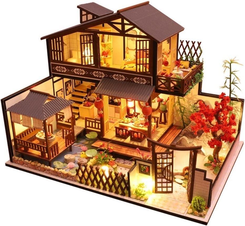 Румбокс 3D DIY House в японском стиле и пылезащитный купол (P002-B)