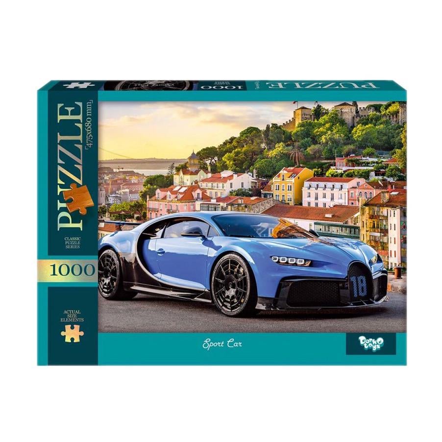 Пазл Danko Toys Спортивный автомобиль 39,3×29,3×5 см Синий (IP-177-P-1210)