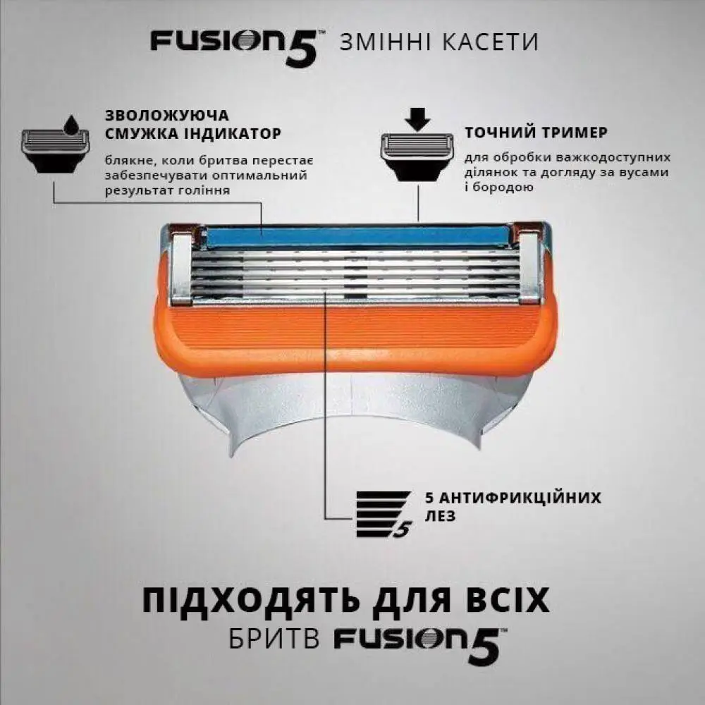 Лезвия для бритья Gillette Fusion5 8 шт. (ubQa2Q) - фото 3