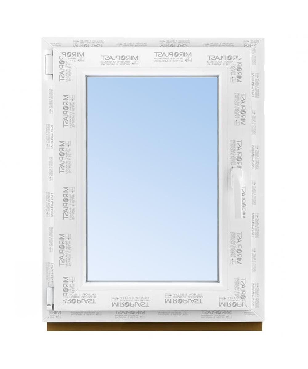 Окно металлопластиковое поворотно-откидное WDS Miroplast с однокамерным стеклопакетом 500х650 мм (4-16-4)