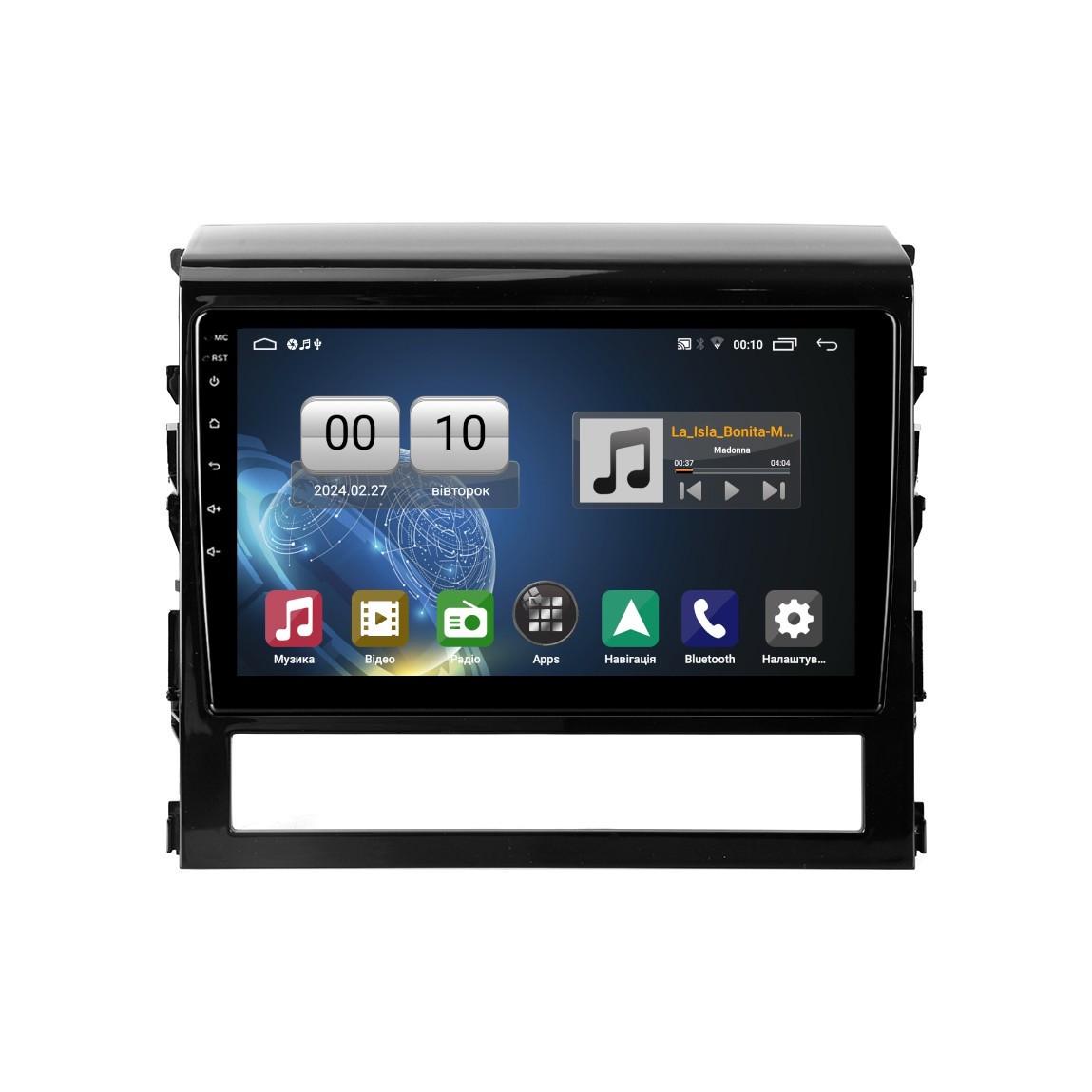 Автомагнітола штатна QIV Q1 для Toyota Land Cruiser 11 200 2015-2018 W1 9" (Q45754)
