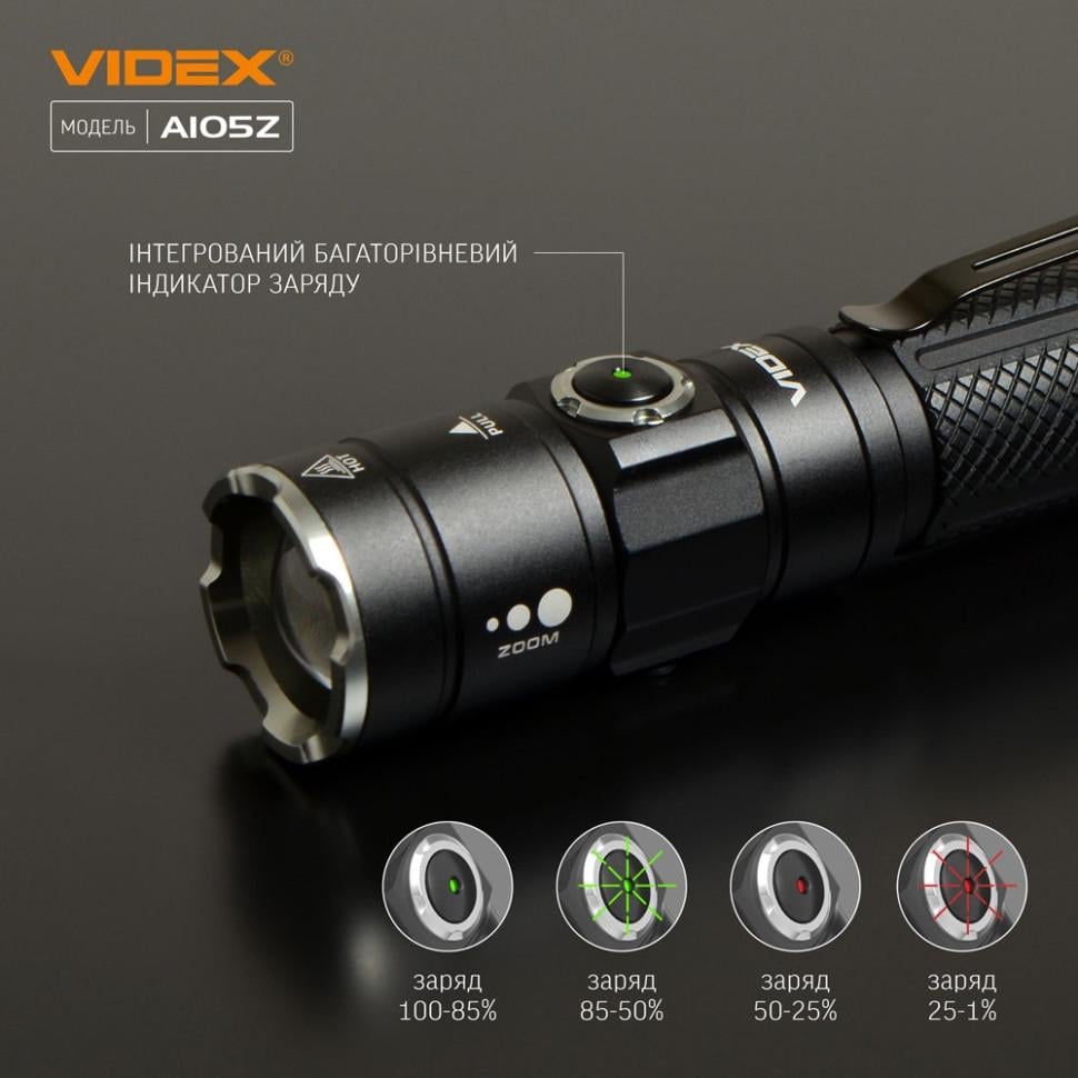 Ручний ліхтар VIDEX VLF-A105Z 1200Lm 5000K (11265947) - фото 12