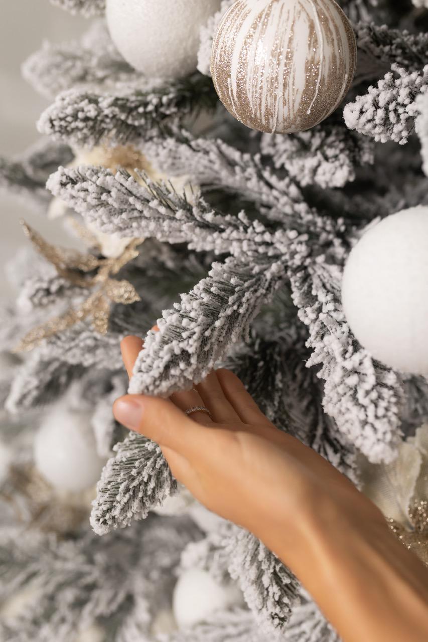 Елка искусственная БЕЙБЕРИ Заснеженная 2.22 м с металлической подставкой на 30% пышнее, модель 2025 года - фото 3 Елка искусственная БЕЙБЕРИ Заснеженная 2.22 м с металлической подставкой на 30% пышнее, модель 2025 года - фото 3