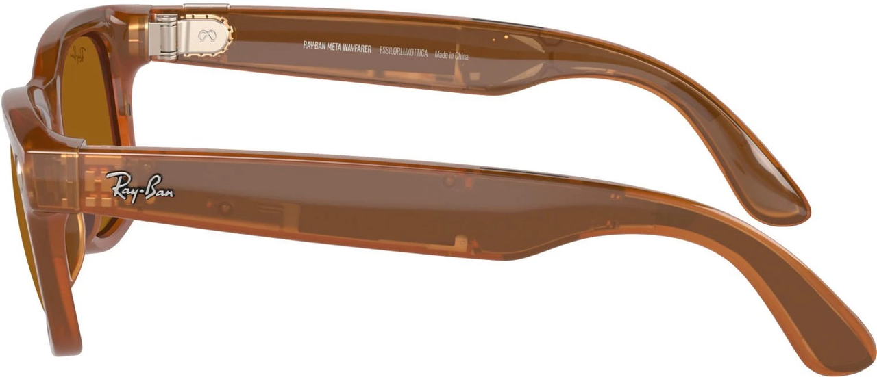 Смарт-окуляри Ray-Ban Meta Wayfarer Shiny Caramel Frame Brown Lenses RW4006 670683 50-22 - фото 3