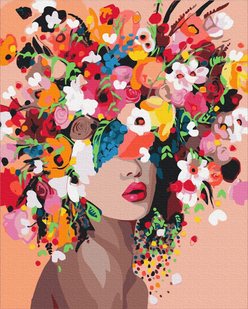 Картина по номерам Brushme Цветочная нимфа 40x50 см (BS41053)