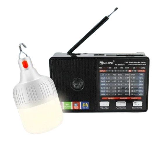 Ліхтар-радіо акумуляторний з MP3/акумуляторна лампа на гачку Ліхтар-радіо акумуляторний з MP3/акумуляторна лампа на гачку