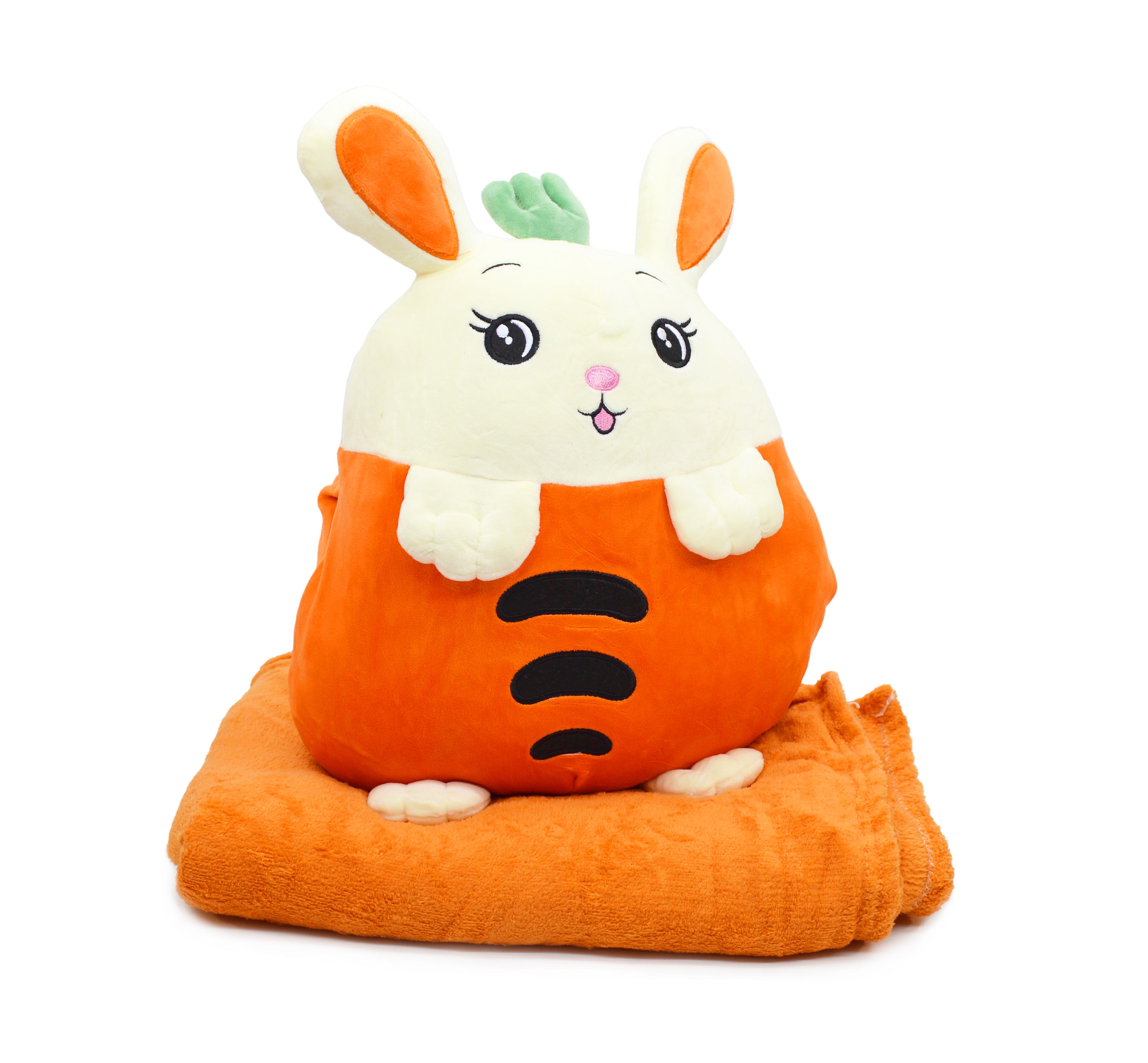 М'яка іграшка з пледом 18198-2 39 см - фото 1 М'яка іграшка з пледом 18198-2 39 см - фото 1