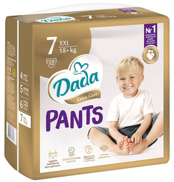 Подгузники-трусики детские Dada Extra Care Pants 7XXL 18+ кг 28 шт. (21779522)