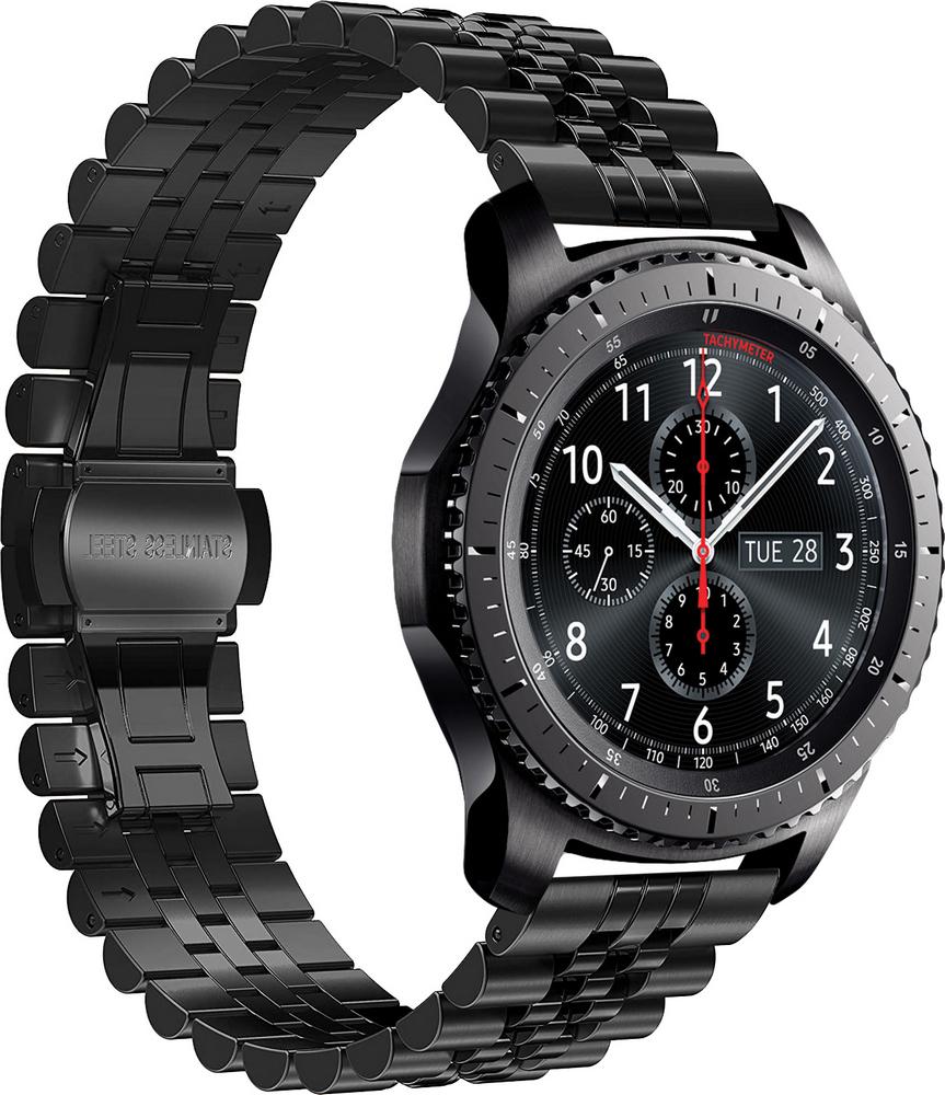 Браслет металлический Stech для Samsung Gear S3 Black (25250-2B)