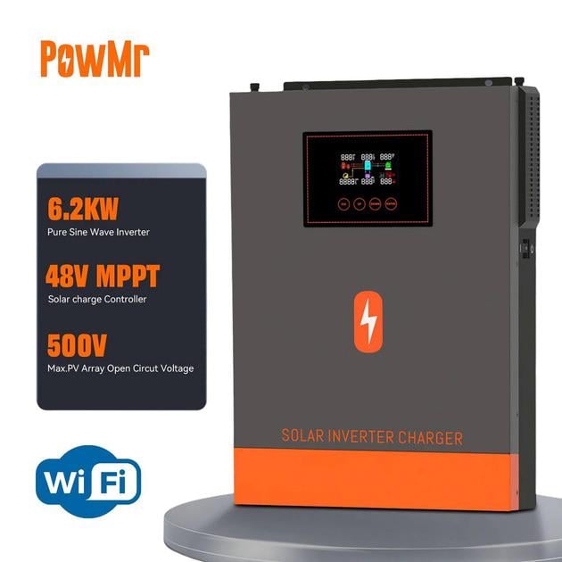 Гибридный инвертор PowMr POW-HVM6.2M-48V-N 6200 Вт 220 В WiFi - фото 2