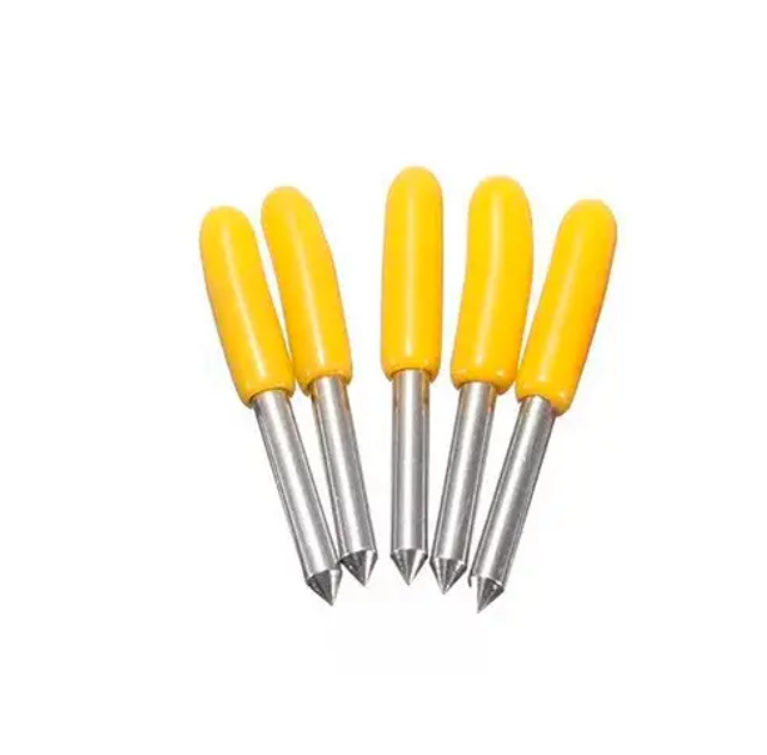 Ніж змінний для плотера 30° вольфрамова сталь 10 шт. Yellow (537186)