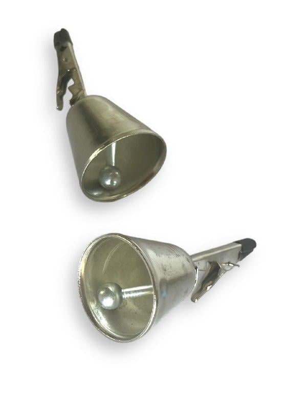 Колокольчик металл с прищепкой 3,5 см 2 шт. Белый (1864244871) - фото 2 Колокольчик металл с прищепкой 3,5 см 2 шт. Белый (1864244871) - фото 2