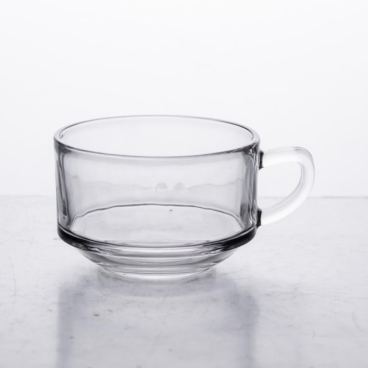 Набір скляних чашок для чаю та кави 6 шт по 270 мл Прозорий - фото 3 Набір скляних чашок для чаю та кави 6 шт по 270 мл Прозорий - фото 3