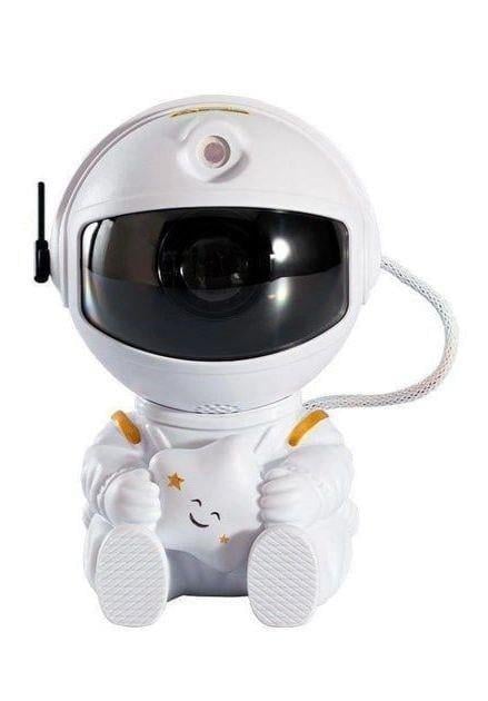 Ночник проектор звездного неба с пультом и таймером Белый