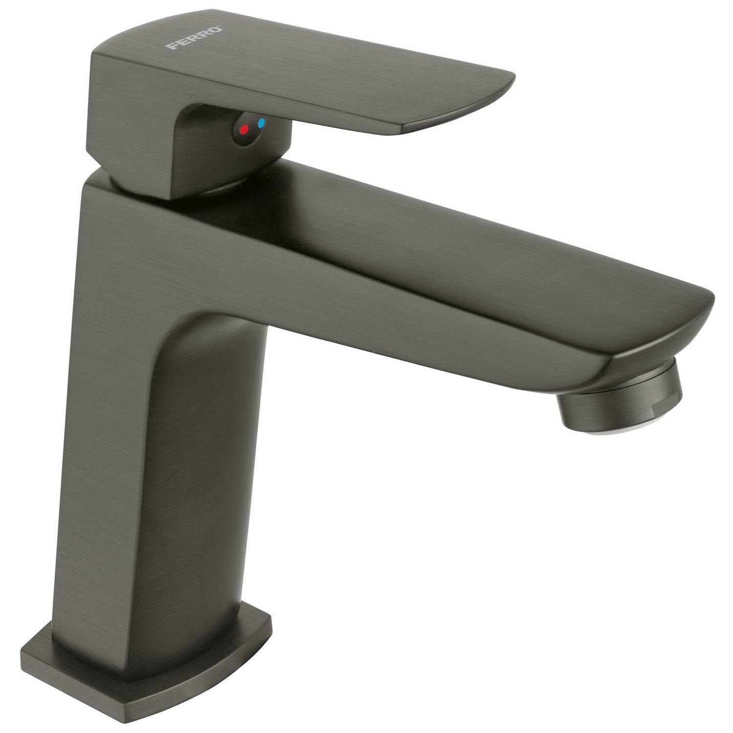 Смеситель для умывальника Ferro Vitto VerdeLine BVI2VLGM однорычажный Графитовый (254071)