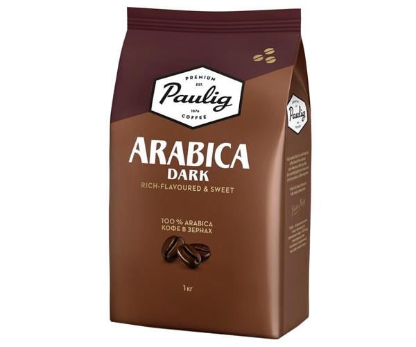 Кофе Paulig Arabica Dark в зернах 1 кг - фото 1