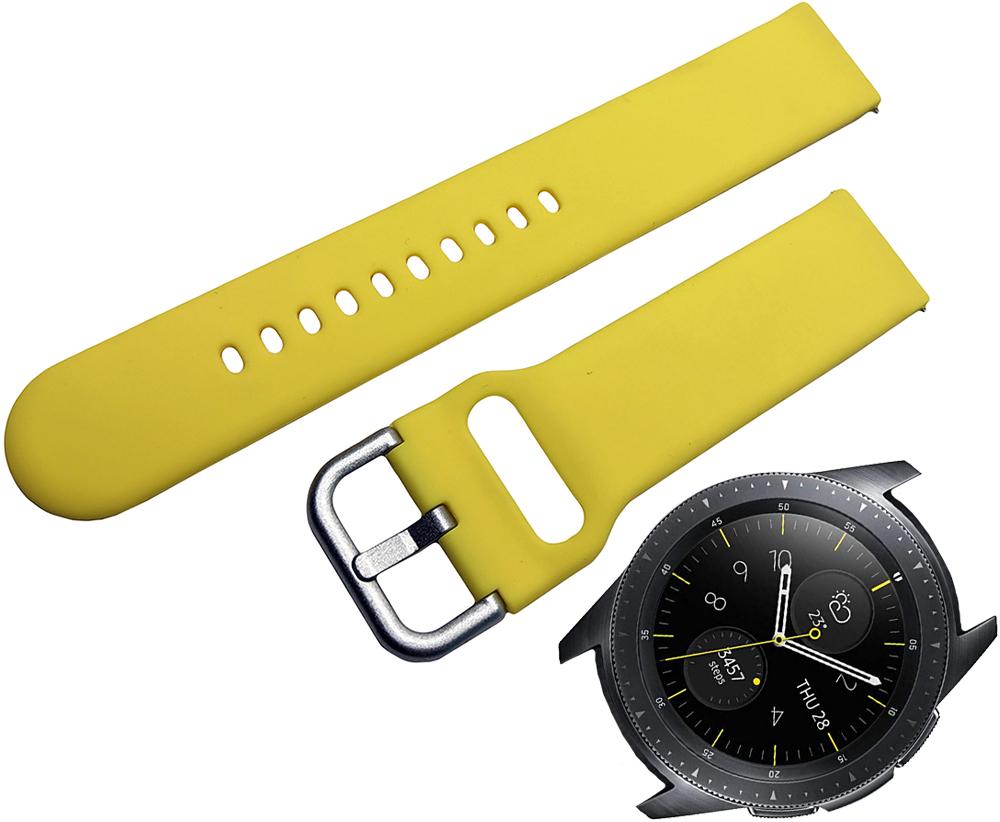 Ремешок Matte Style для Galaxy Watch 42 мм Yellow (19802) - фото 2 Ремешок Matte Style для Galaxy Watch 42 мм Yellow (19802) - фото 2