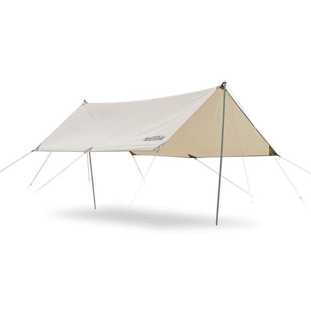 Тент для кемпінгу з двома стійками Naturehike NH20TM006 Girder 438х300 см 150D Золотий (6927595749661)