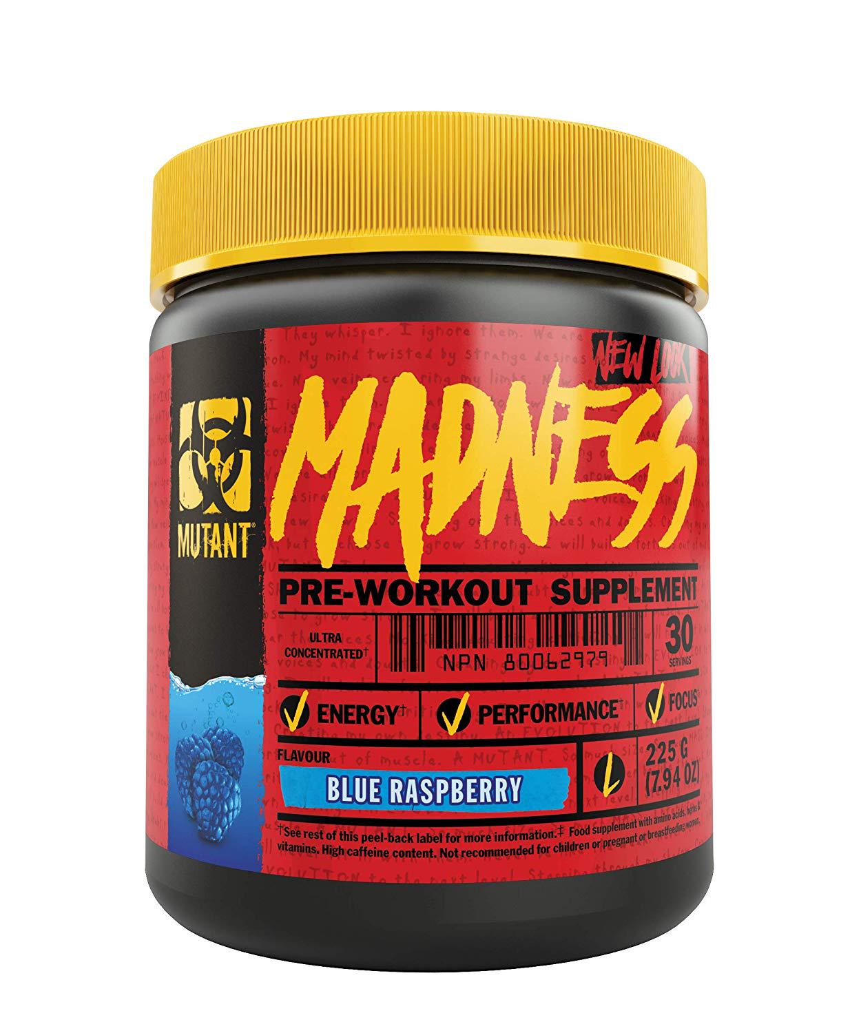 Предтренировочный комплекс MUTANT Madness 275 г Blue Raspberry (00000010298)