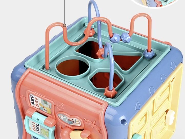 Развивающая игрушка Куб-Сортер музыкальный разноцветный - фото 5