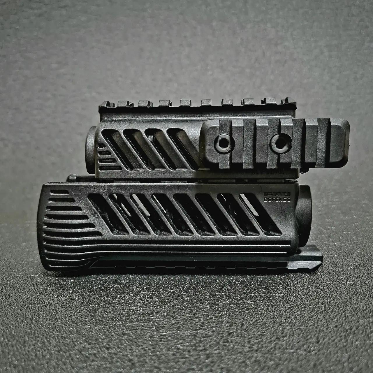 Цевье военное FAB для AK 74У 4 планки Черный (7000452) - фото 2