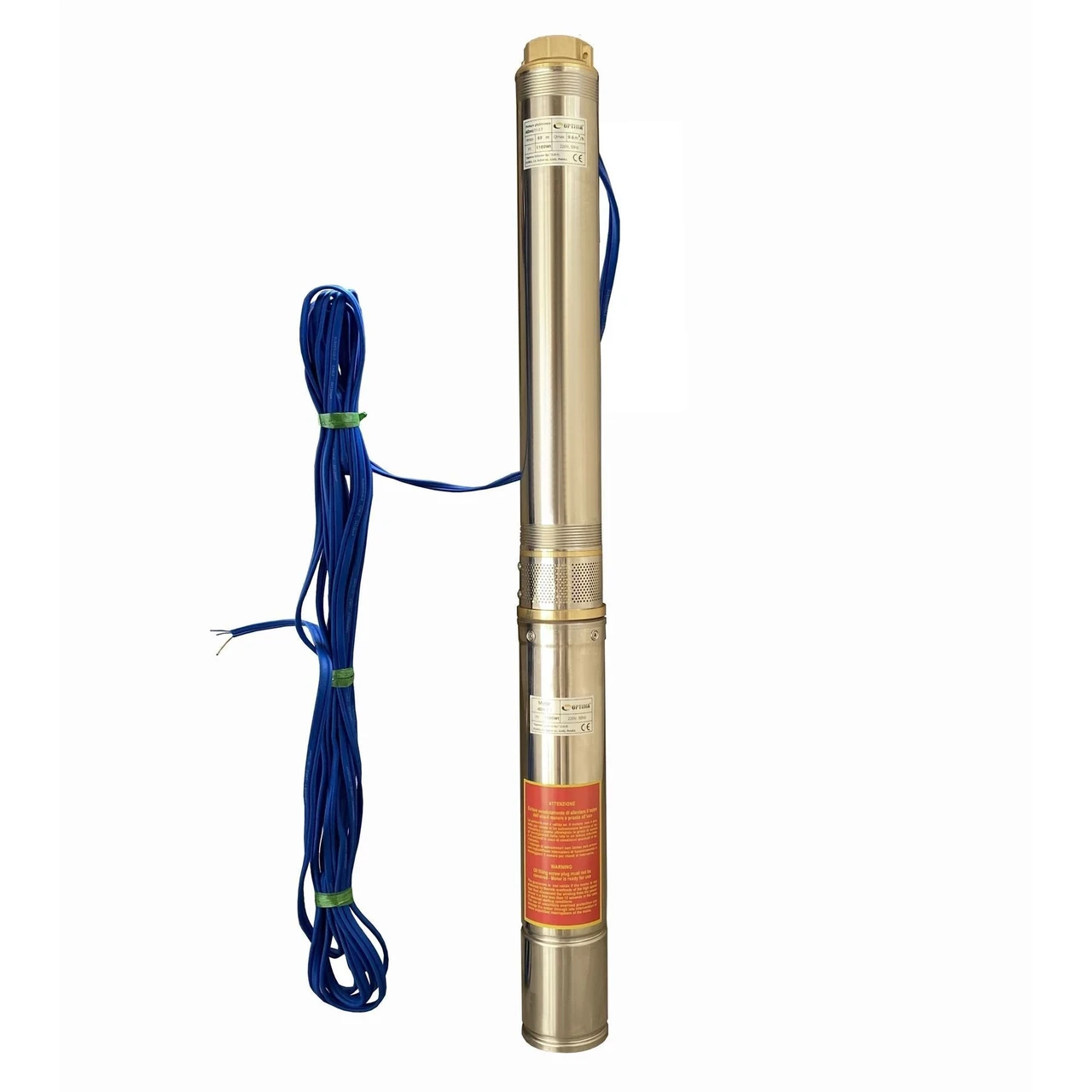 Насос свердловинний Optima 4SDm6/11 з підвищеною стійкістю до піску 1,1 кВт 69 м з пультом та кабелем 15 м (24209636)